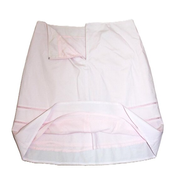 SUSY SHIER Knee-Length Cotton A-Line Skirt in Pastel Pink - Size 13/14 - Picture 4 of 9